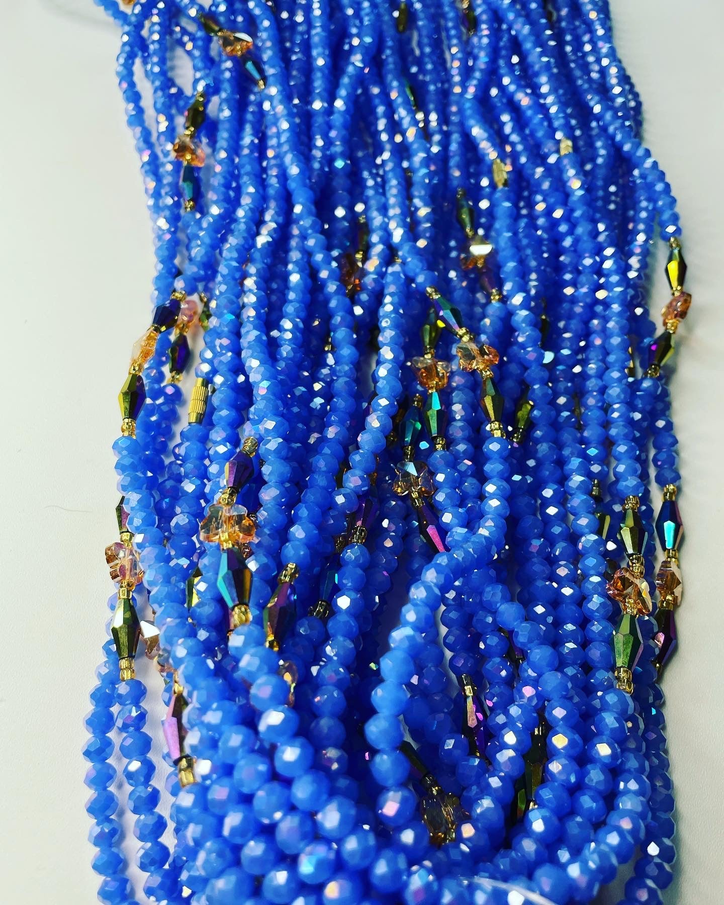 Abiba Crystal Twist Clasp Waist Beads